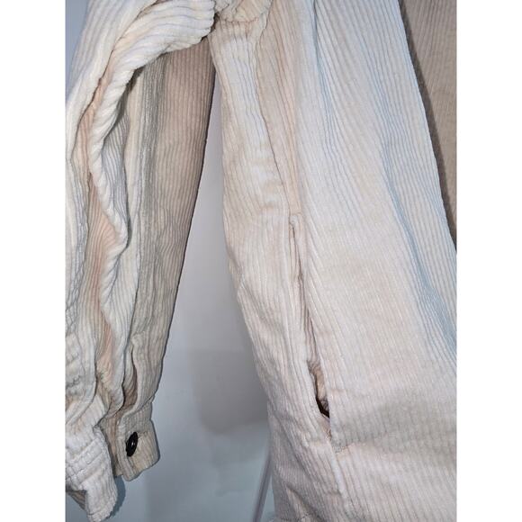 Zara Beige Ribbed Corduroy Shacket – Size Medium - Picture 9 of 16